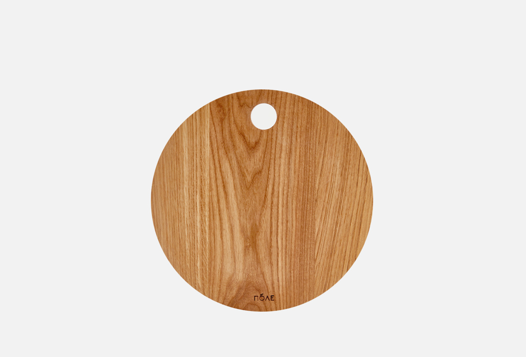 

Доска разделочная круглая без ручки ПОЛЕ, Коричневый, Round oak cutting board 1 шт