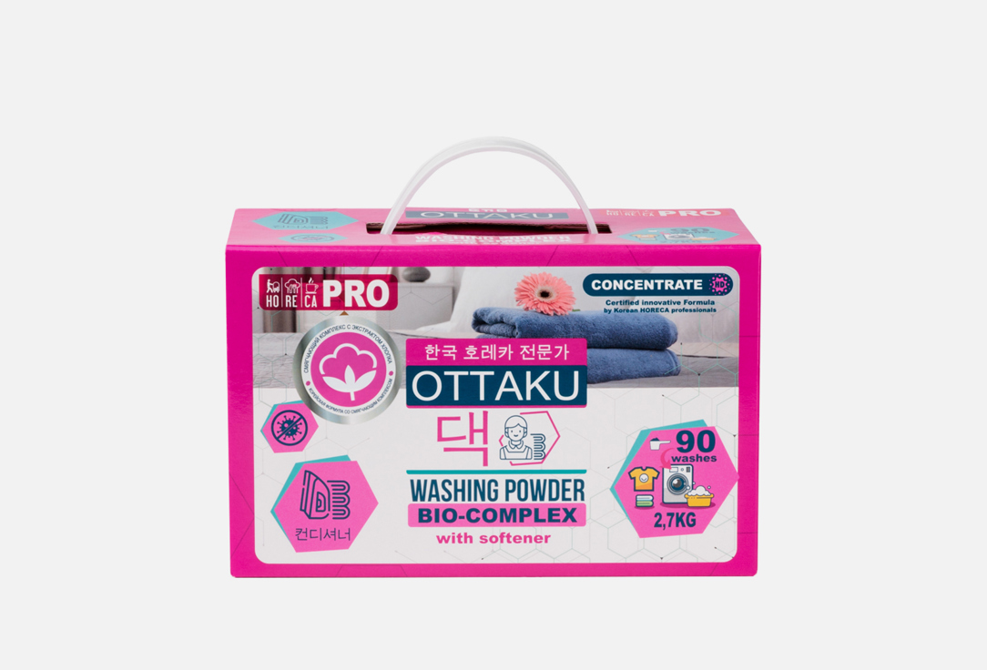 Порошок для стирки OTTAKU BIO-COMPLEX 2700 г ottaku bio complex концентрированный универсальный стиральный порошок с кондиционером 0 90 кг