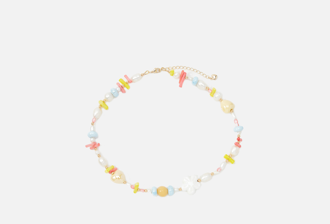 Изображение товара Бусы Veltom с керамическими дисками и жемчугом