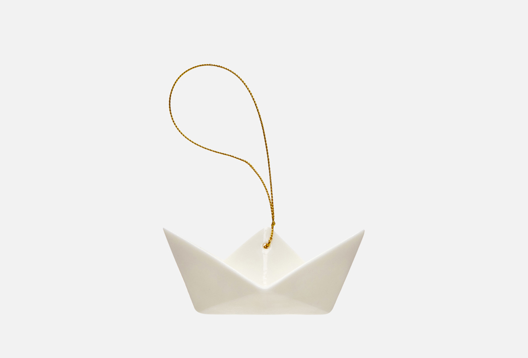 

Елочная игрушка MIRACLEPOT, Белый, Кораблик цвет белый 1 шт