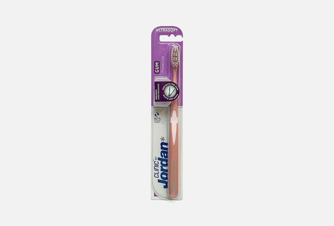 зубная щетка мягкая розовая jordan gum protector 1 шт Зубная щетка, ультра мягкая, розовая JORDAN Gum Protector 1 шт