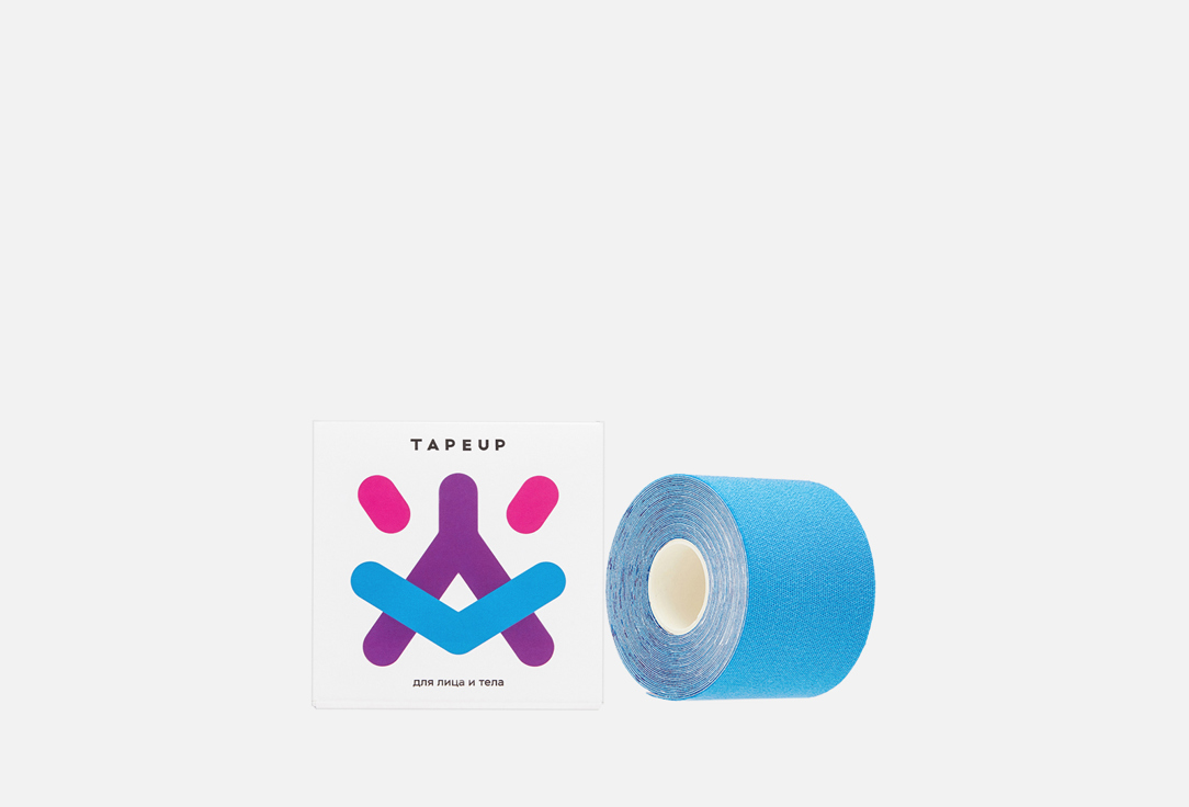 

Кинезиотейп для лица и тела TAPEUP, 5см * 5м, голубой 1 шт