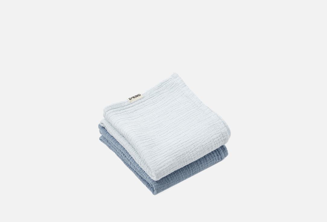 

Набор муслиновых пеленок LUKNO, Утренняя дымка/лед на лужах, 80 х 80 2 шт