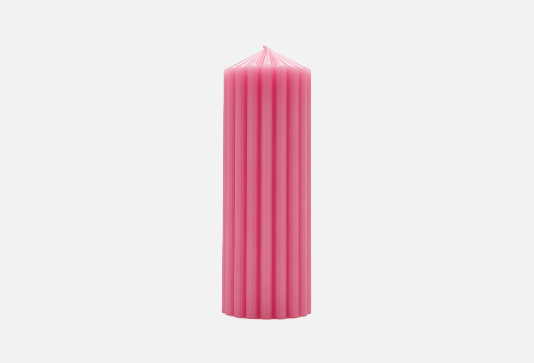 Свеча SIGIL 210х70 розовая 620 мл свеча бочонок lumi 7x12 розовая