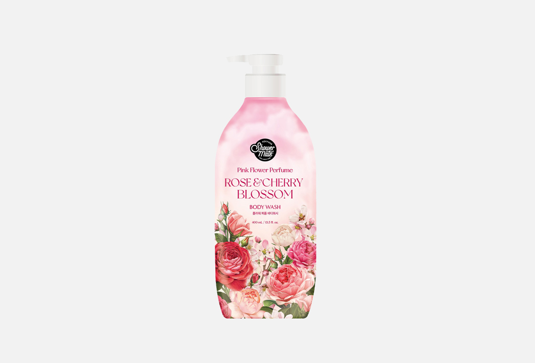 Гель для душа  Shower Mate Flower Perfume ROSE & CHERRY BLOSSOM 