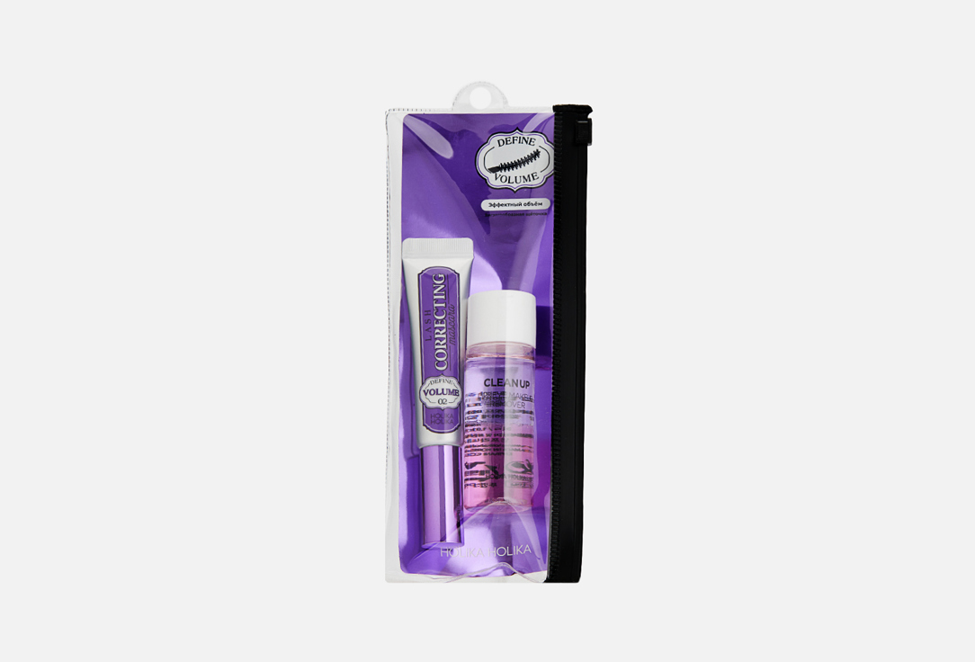 Набор: Объемная тушь для ресниц + ремувер HOLIKA HOLIKA Mascara + Remover 2 шт