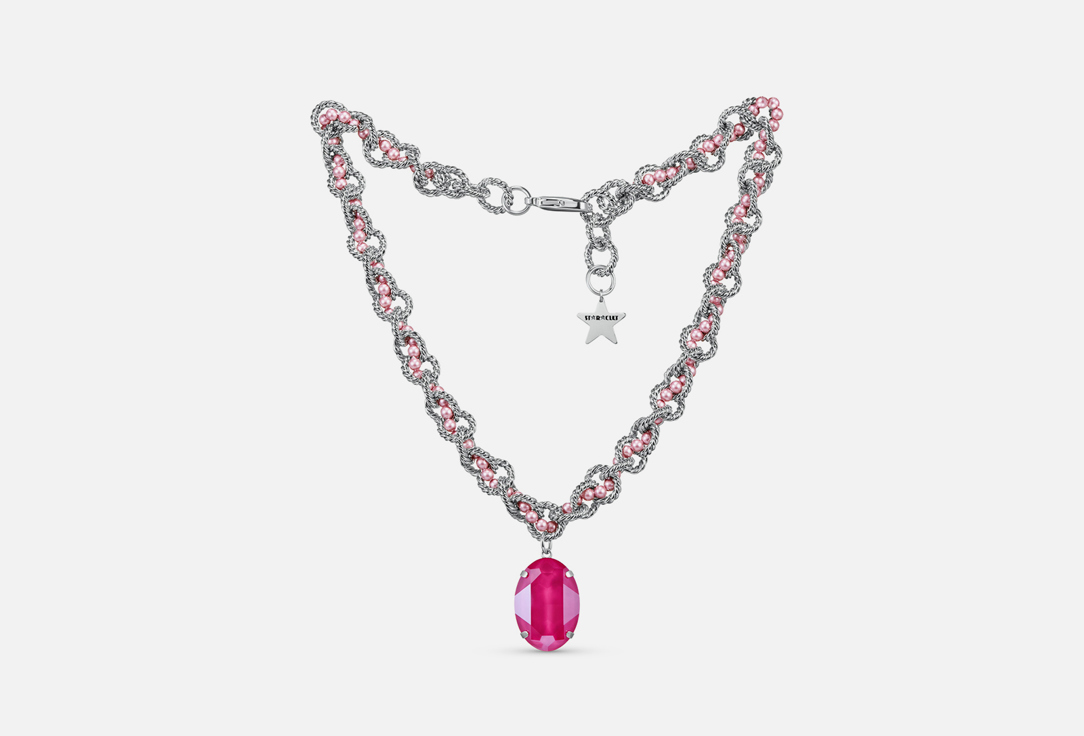 Изображение товара Колье STARCULT peony pink с розовой подвеской и жемчугом