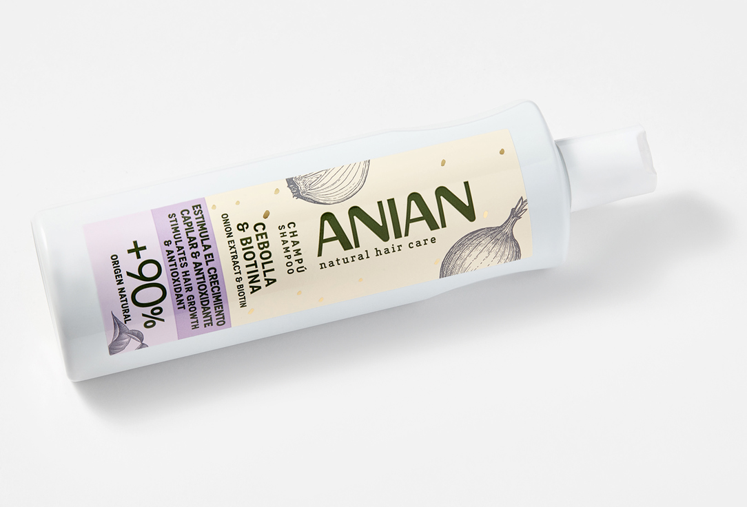 Антиоксидантный шампунь для укрепления и стимулирования роста волос ANIAN Shampoo esp onion  