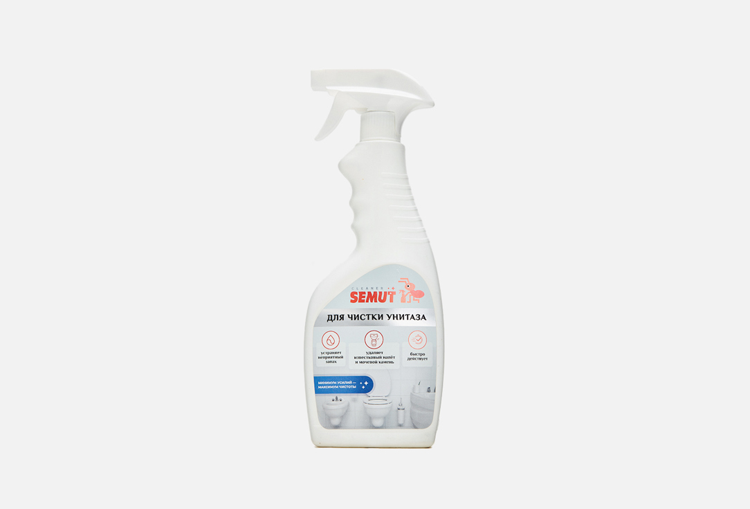 Средство для чистки унитазов SEMUT Для сантехники 500 мл средства для уборки semut средство для чистки ванной комнаты