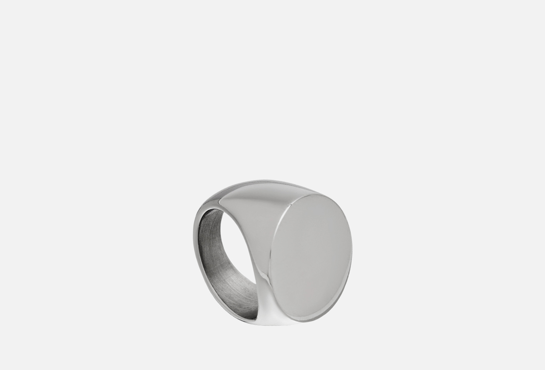 Кольцо титановое COSHI Round signet silver 17 мл кольцо coshi texture silver