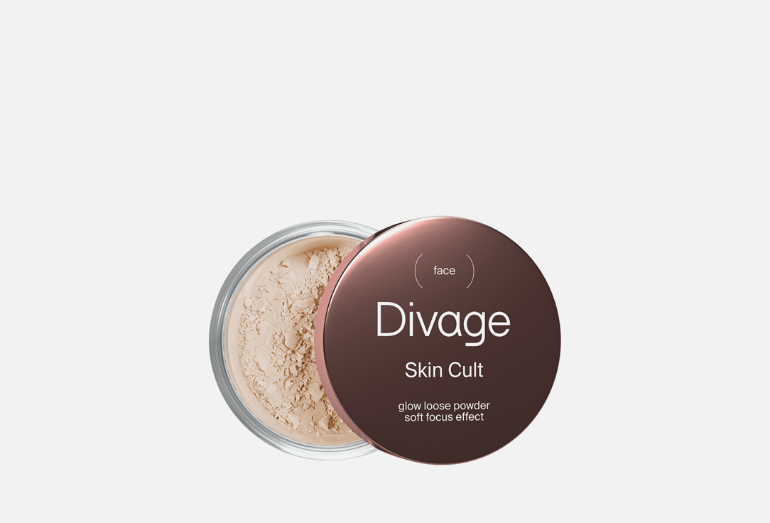 Пудра рассыпчатая сияющая для лица DIVAGE Skin Cult Glow Loose Powder 7 г цена и фото