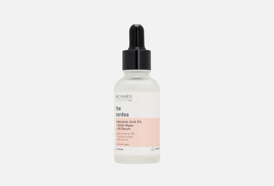 Увлажняющая сыворотка для лица BIONNEX Hyaluronic Acid 2% + Arctic Algae + B5 Serum 30 мл