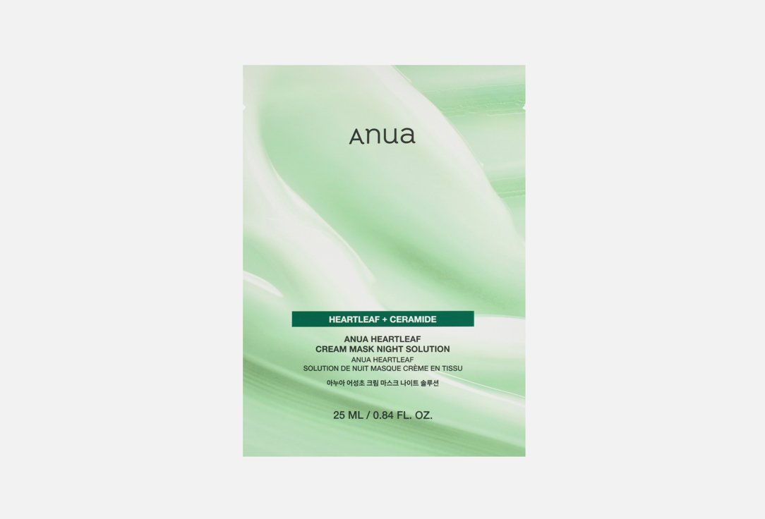Изображение товара Тканевая ночная крем-маска для лица ANUA HEARTLEAF