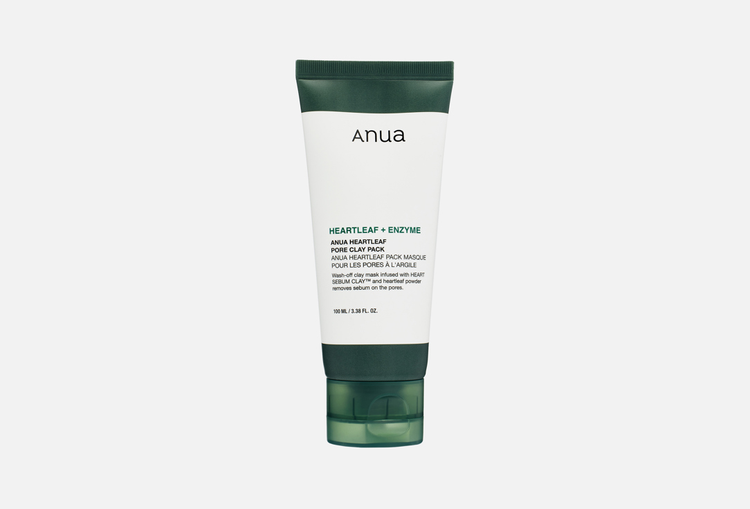 Изображение товара Глиняная маска для лица ANUA HEARTLEAF PORE CLAY 100 мл очищение и успокоение кожи