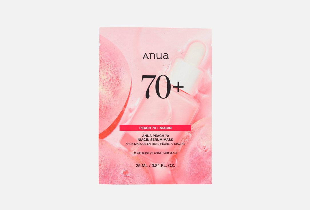 

Тканевая маска-сыворотка для лица ANUA, PEACH NIACIN SERUM 1 шт