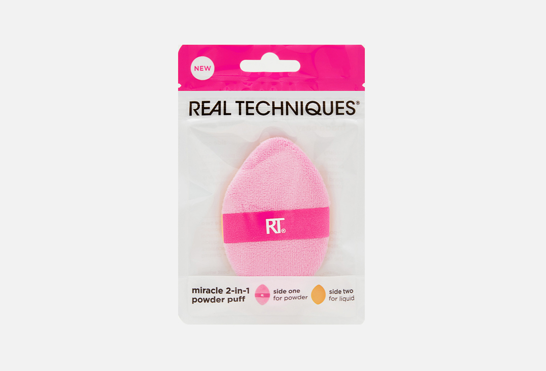 Изображение товара Двусторонняя пуховка для пудры Real Techniques Miracle 2-in-1 Powder Puff