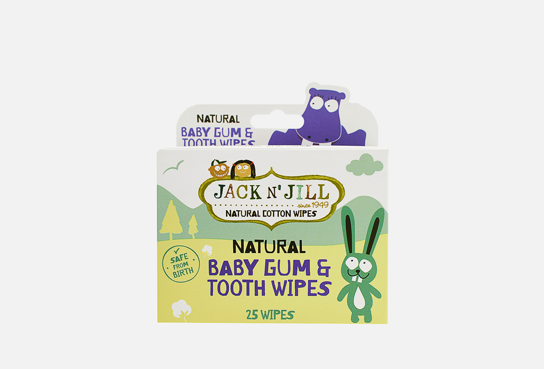 Салфетки для зубов Jack N Jill Dental wipes 