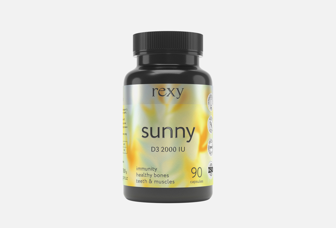 цена Комплекс витаминов для укрепления иммунитета REXY Витамин D3 в капсулах 90 шт