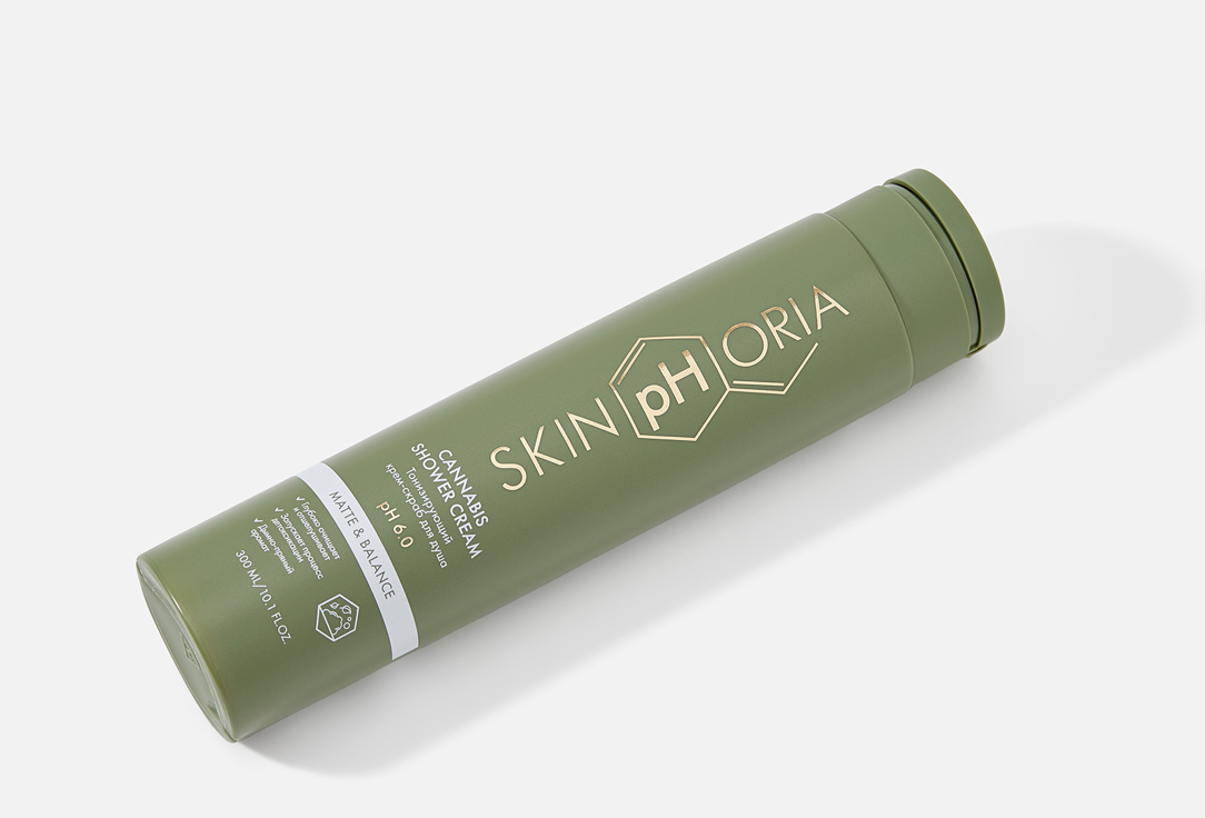 SkinpHoria Тонизирующий крем-скраб для тела Cannabis Shower Cream