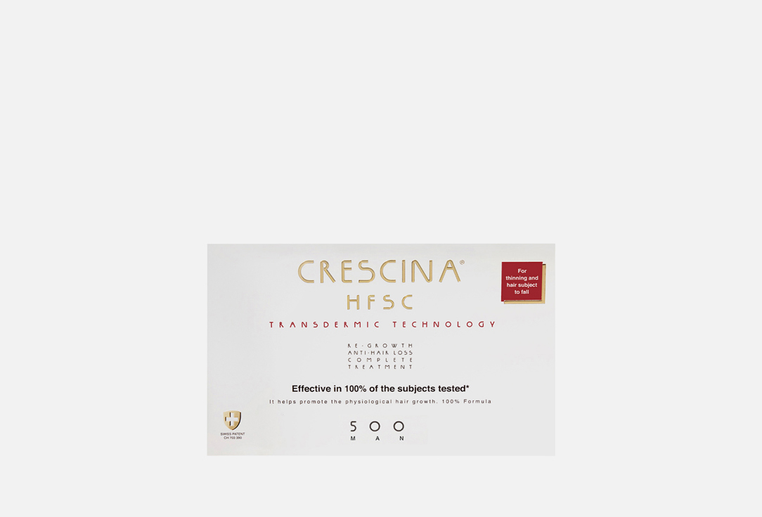Изображение товара Ампулы против выпадения и для роста волос Crescina Transdermic Complete Treatment 500 Man