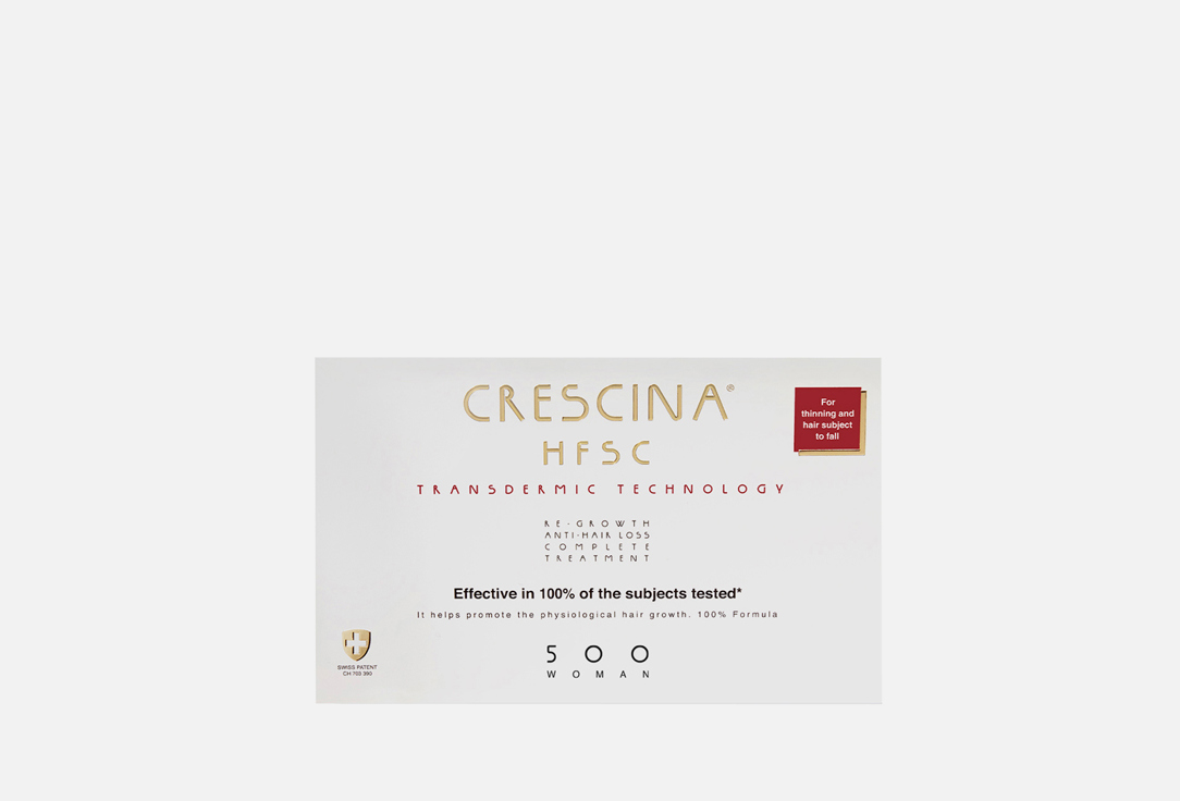 Изображение товара Ампулы против выпадения и для роста волос Crescina Transdermic Complete Treatment 500 Woman