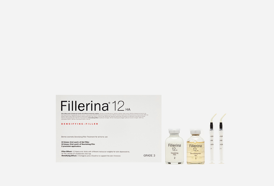 fillerina 12 ha densifying filler дермо косметический филлер с укрепляющим эффектом уровень 5 30 мл 30 мл Филлер для лица с укрепляющим эффектом FILLERINA Treatment Grade 3 60 мл