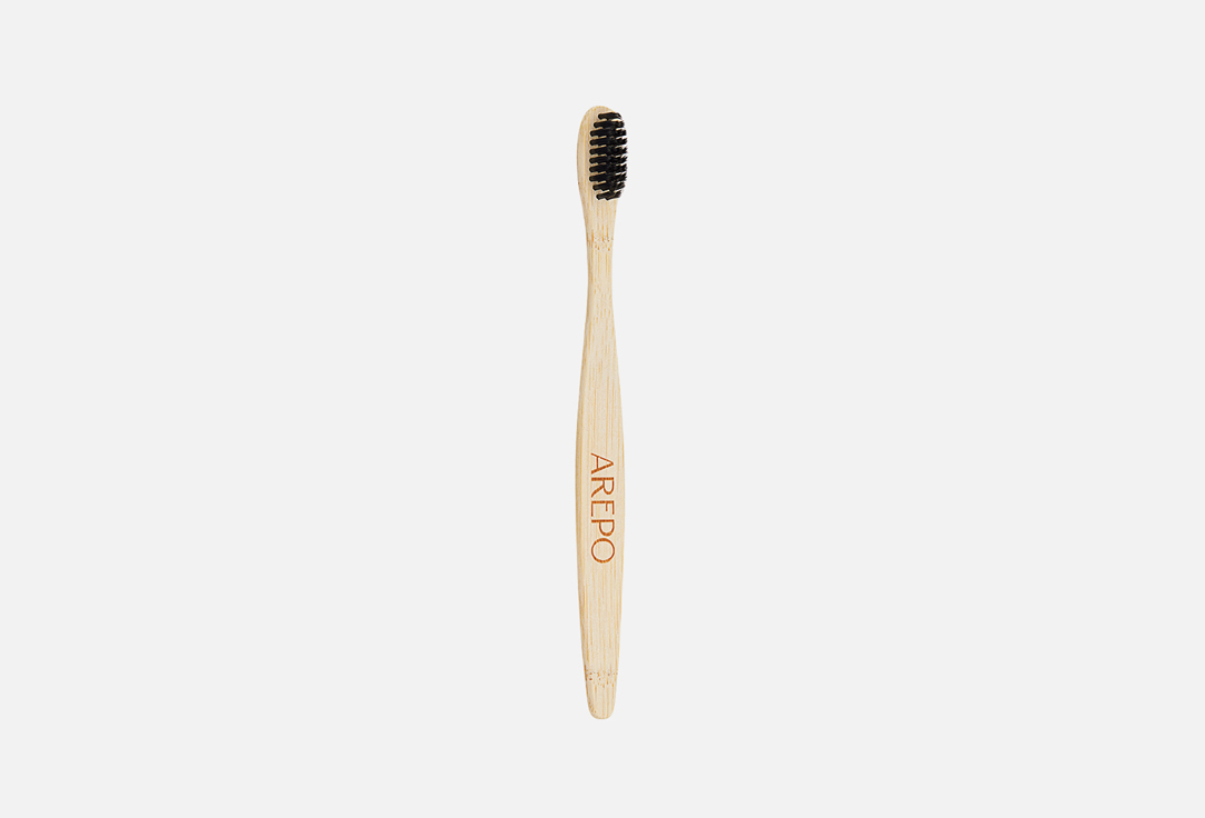 зубная щетка AREPO Black bristles medium hardness 1 шт
