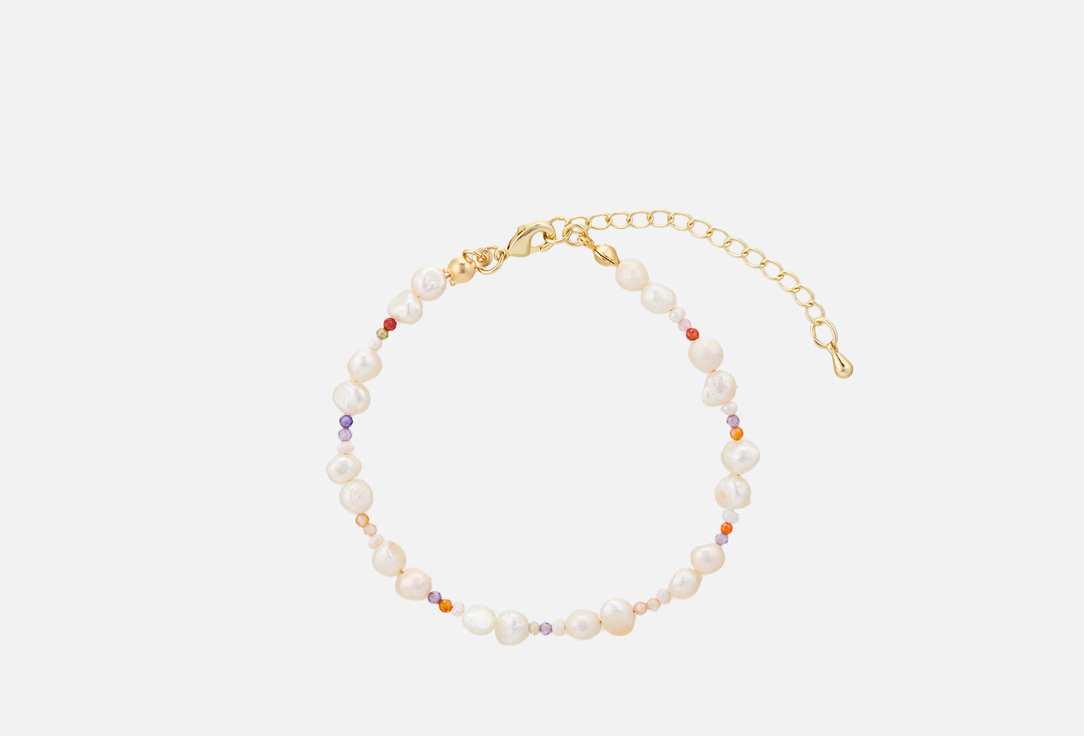 Изображение товара Браслет из латунь с позолочением и жемчугом Le CHER summer mix