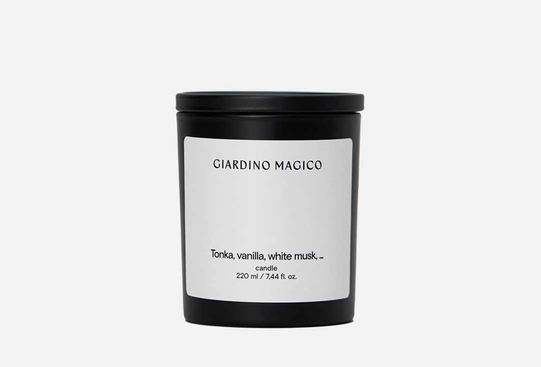 Парфюмированная свеча GIARDINO MAGICO Tonka, vanilla, white musk 