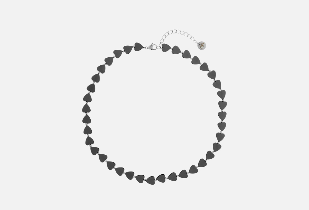 

Колье MR&MRS WOLF, Hematite in the shape of hearts 1 шт