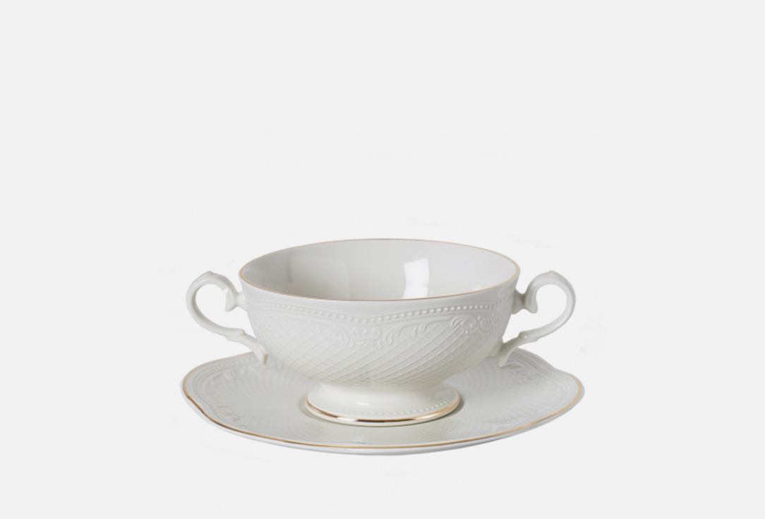 

Бульонная пара PROFF CUISINE, Белый, Aristocrat-Gold 280 мл