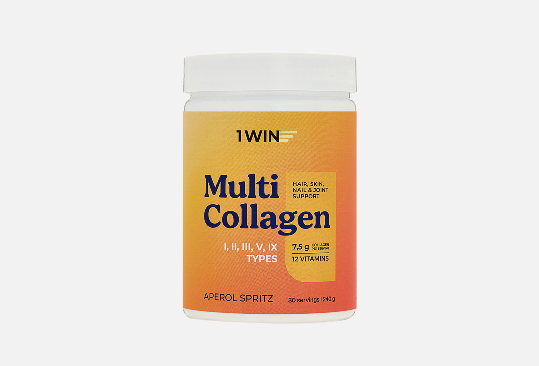 

БАД для здоровья волос и ногтей 1WIN, Коллаген, Апероль в порошке 240 г