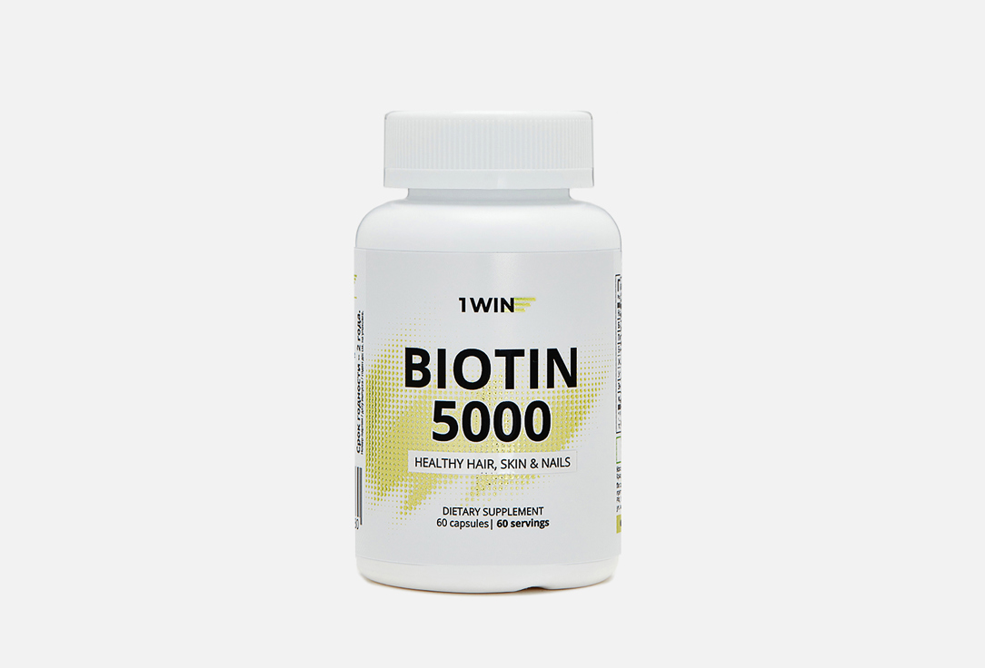 БАД для красоты кожи 1WIN Биотин в капсулах 60 шт бад для женского здоровья 1win биотин фолиевая кислота омега 3 в капсулах 30 шт