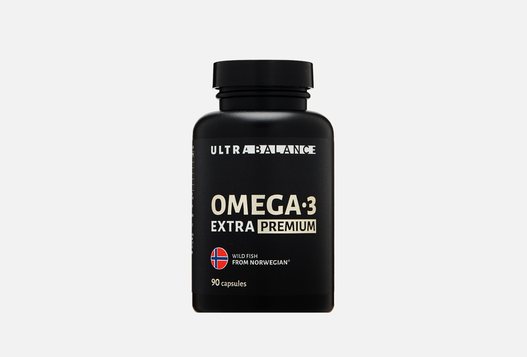 БАД для улучшения памяти и внимания UltraBalance Extra Premium Омега 3 в капсулах 