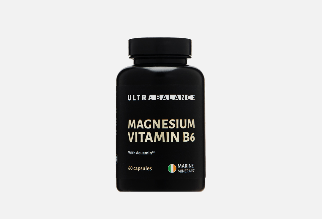 Бад для укрепления иммунитета ULTRABALANCE Premium Магний Б6 200 мг в капсулах 60 шт витамины антиоксиданты минералы nutraway магний б6