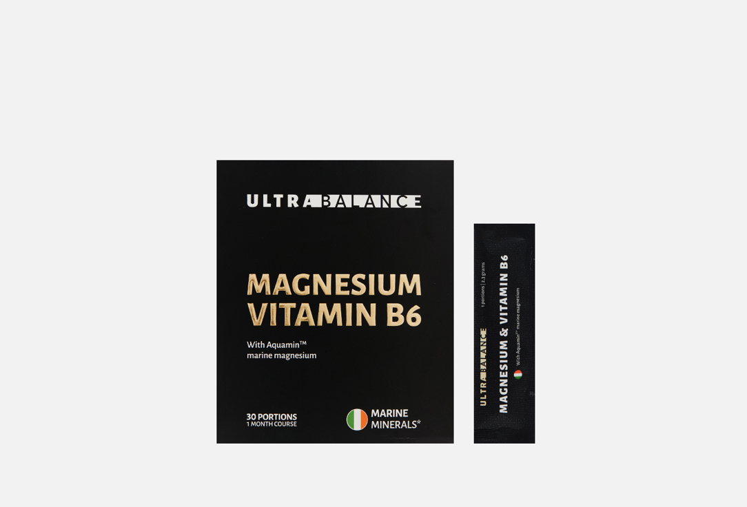Бад для укрепления иммунитета ULTRABALANCE Premium Магний Б6 250 мг в саше 30 шт витамины антиоксиданты минералы nutraway магний б6