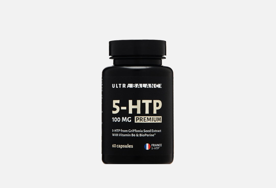 БАД для сохранения спокойствия ULTRABALANCE Premium 5-HTP 100 мг в капсулах 60 шт бад fitrule 5 htp 100mg 90capsules