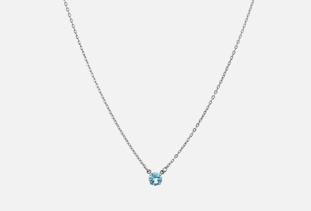 Изображение товара Колье серебряное The Reason Вальс с голубым топазом