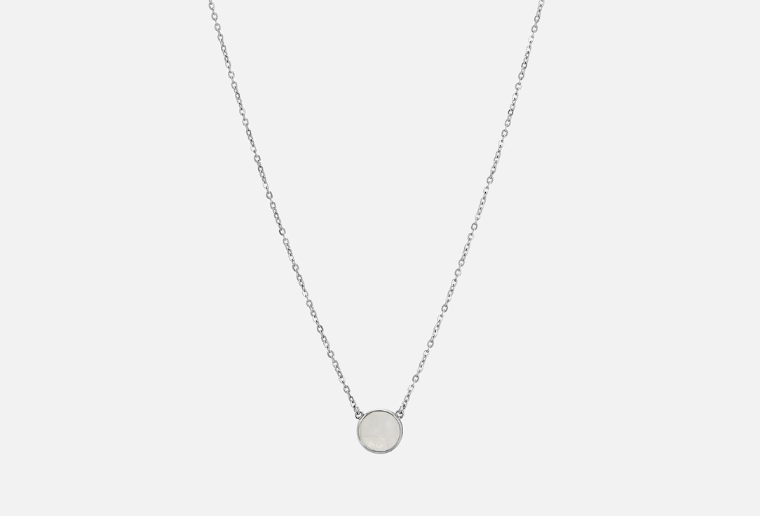 Колье серебряное THE REASON Moon с лунным камнем 1 шт ожерелье женское с матовым лунным камнем narcissa