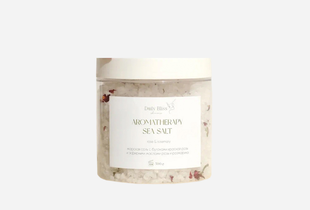 

Соль для ванны DAILY BLISS SKINCARE, Rose & rosemary 500 г
