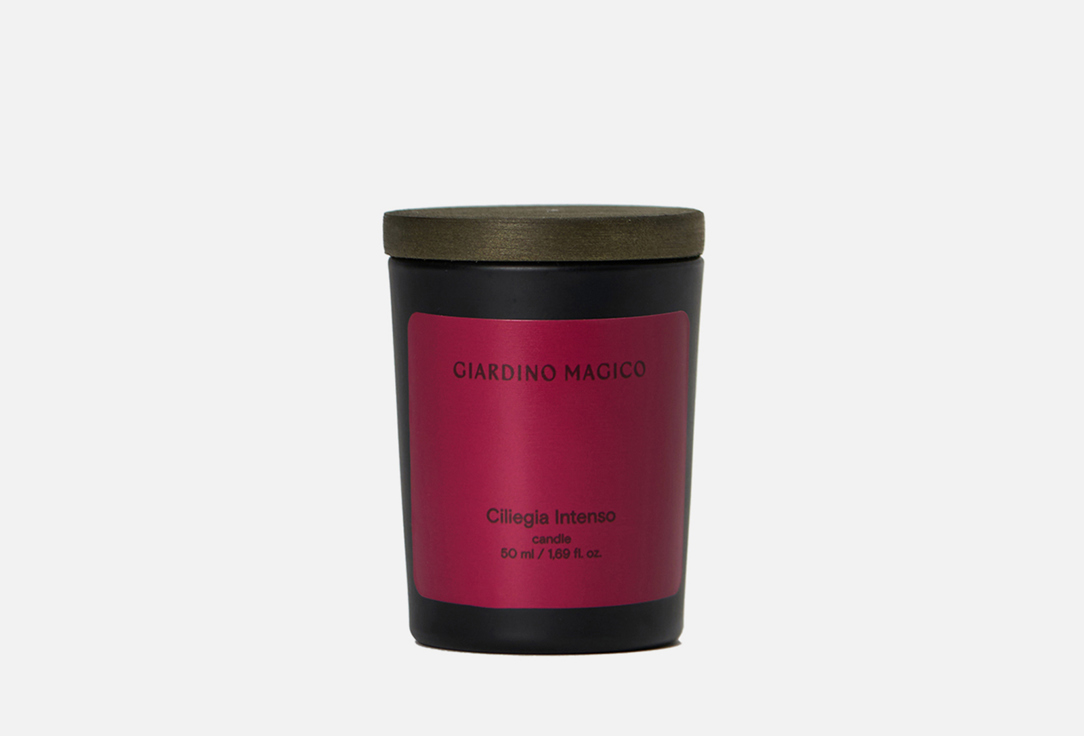 Парфюмированная свеча GIARDINO MAGICO Ciliegia Intenso 50 мл ароматический диффузор giardino magico jasmine