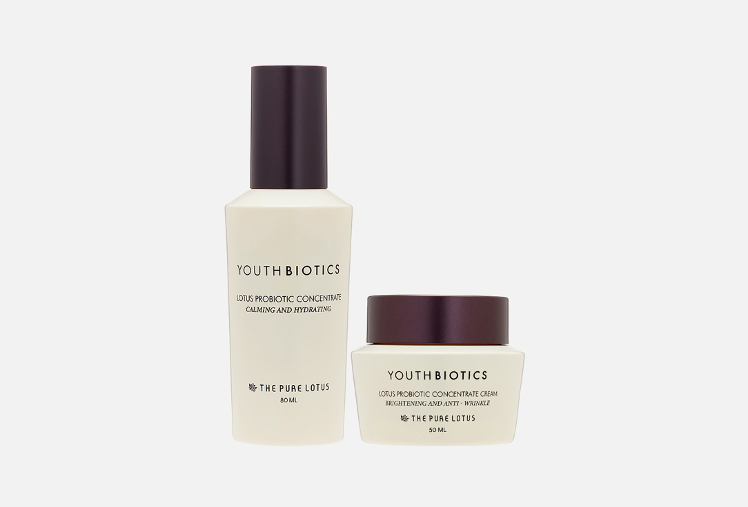 

Набор ухода для за кожей лица THE PURE LOTUS, Youthbiotics lotus probiotic set 2 шт