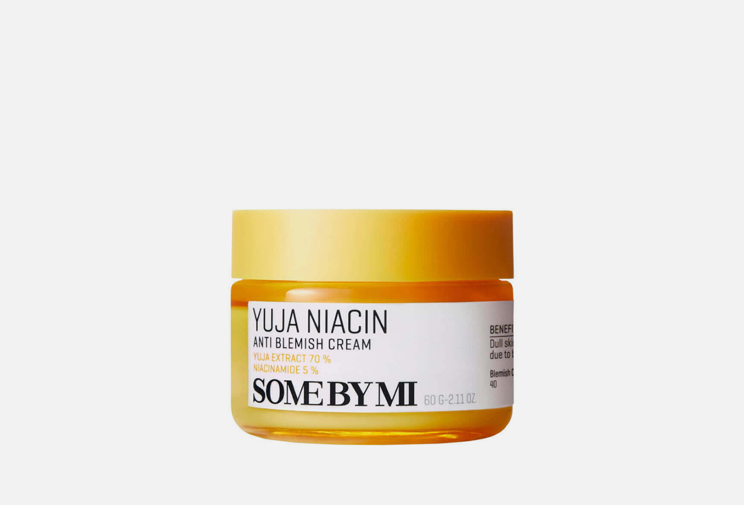 Крем для ЛИЦА SOME BY MI YUJA NIACIN ANTI-BLEMISH 60 г somebymi yuja niacin 30 days blemish care serum mask pack