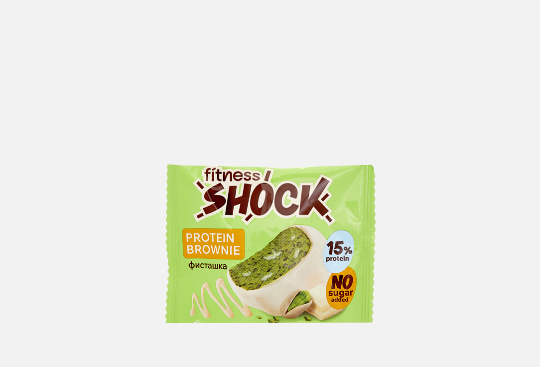 Изображение товара Брауни FitnesShock White chocolate and pistachio
