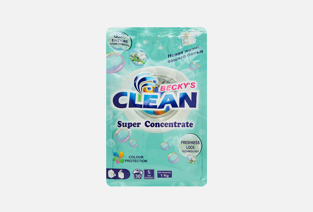 

стиральный порошок BECKYS CLEAN, Super Concentrate 1 кг