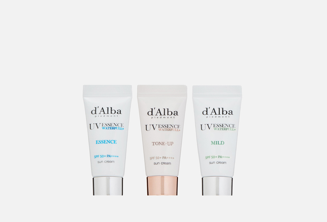 Изображение товара Набор миниатюр солнцезащитных кремов d'Alba Vegan Sun Cream Kit для чувствительной кожи