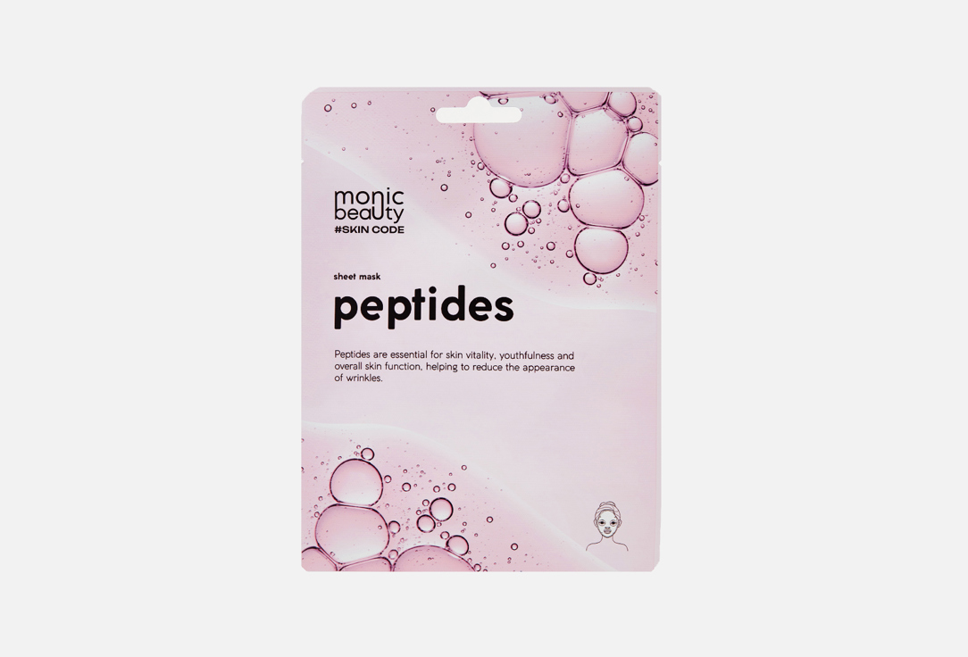 Изображение товара Маска для лица Monic Beauty Peptides тканевая против морщин и лифтинга 25 мл