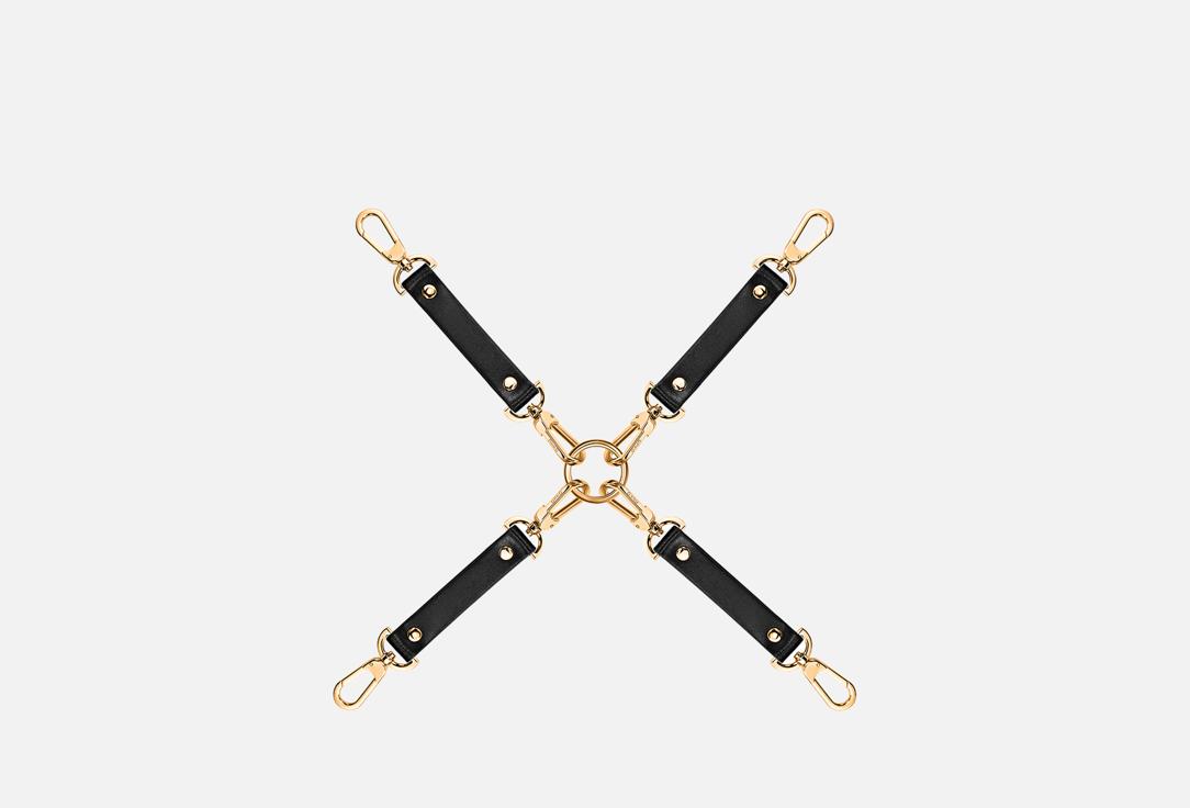 Изображение товара Фиксирующий бондаж с соединительным кольцом UPKO Leather Hogtie для BDSM и романтики