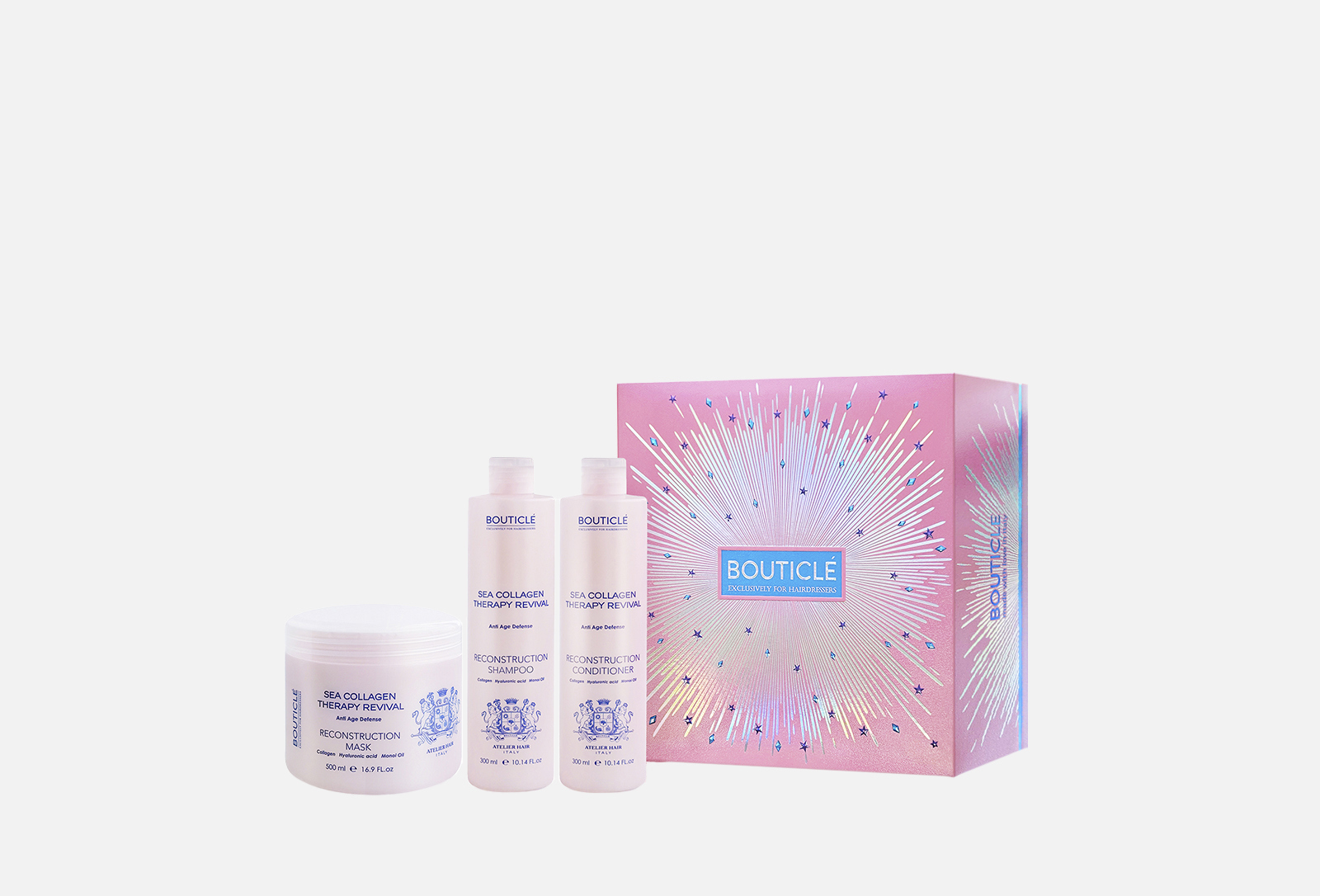 Bouticle Набор для восстановления волос Sea Collagen Therapy Revival 3 ...