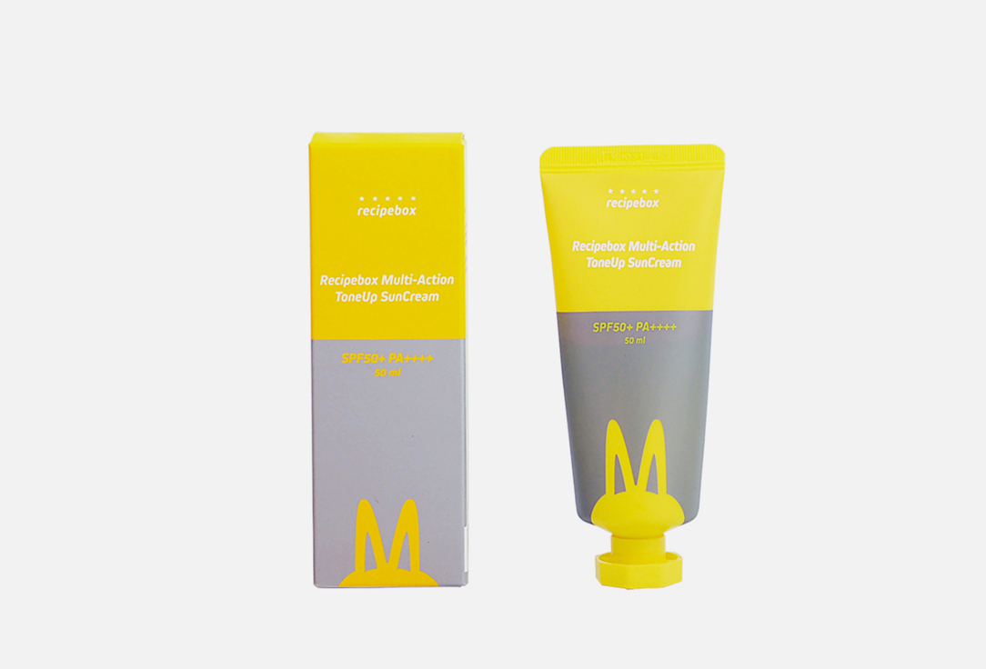 Изображение товара Солнцезащитный крем для лица SPF 50+ PA++++ Recipebox Multi-Action ToneUp SunCream
